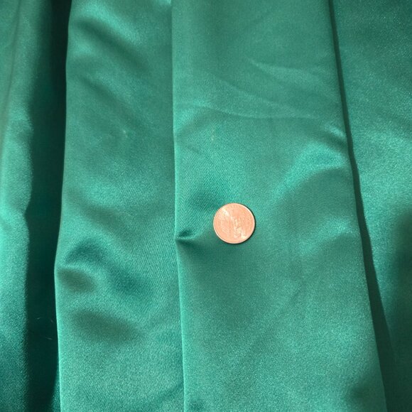 10 (fits 6-8) Early 90s(?) Vintage William Pearson Black Green Modest Gown Dress - Picture 3 of 14